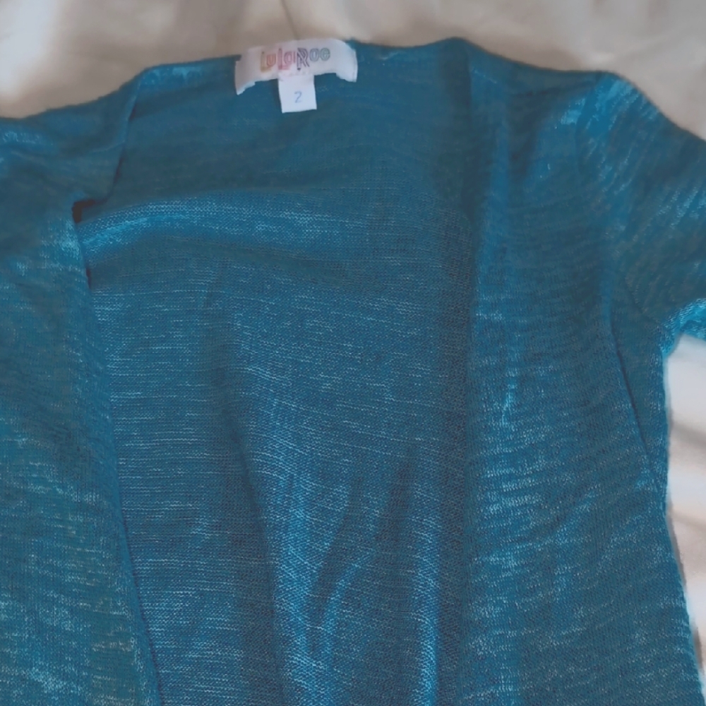 Teal Tweed Sariah Duster Sweater